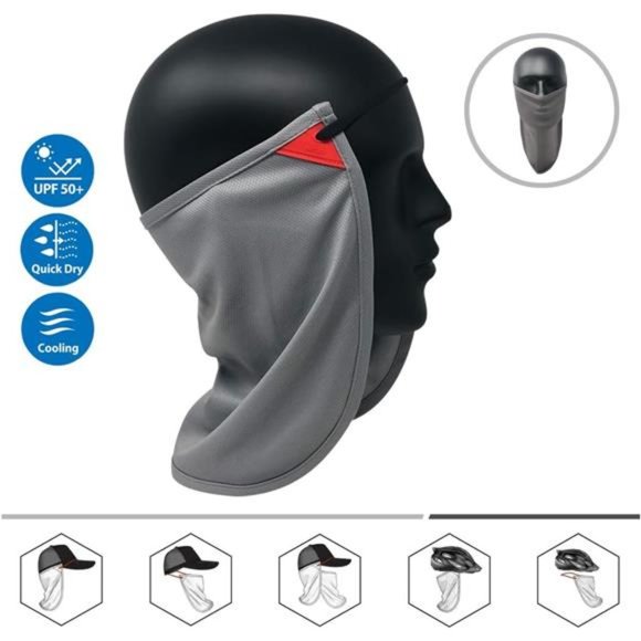 UV Sun Protection Neck Drape Adjustable Multifunctional 2 in 1 Face covering - Picture 3 of 6